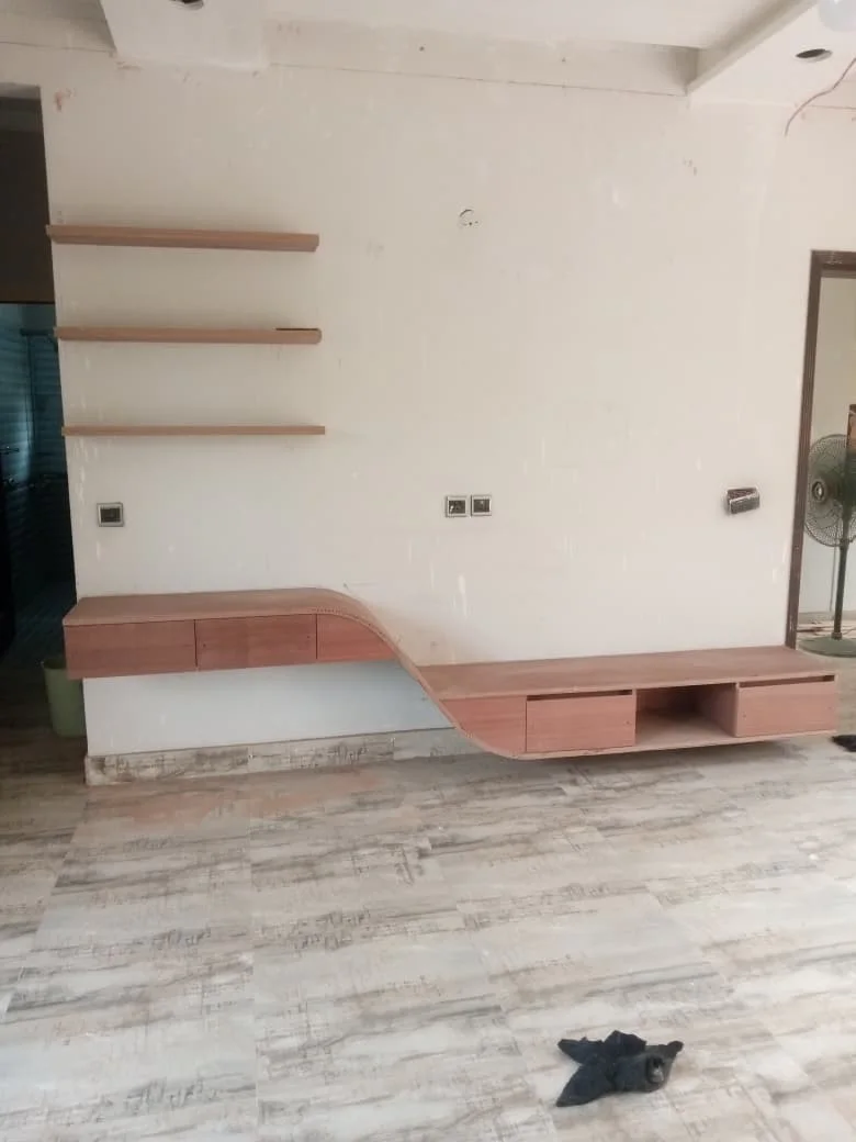 Console with Book Shelves