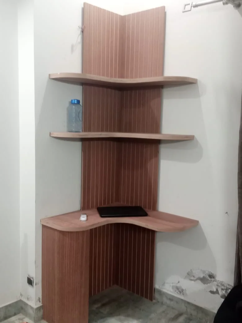 Wall Shelves and Computer Table