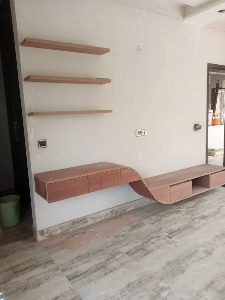 Console with Book Shelves