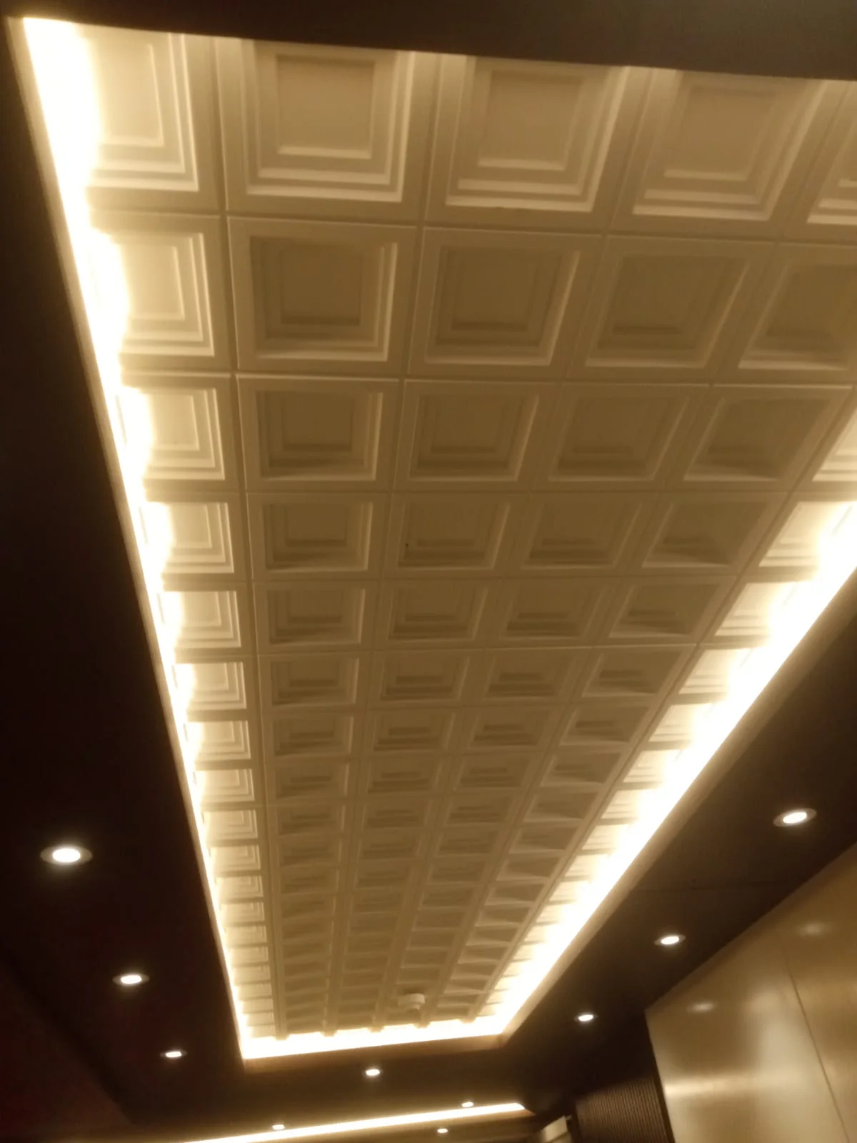 Executive office interior with custom wall panelling and joinery