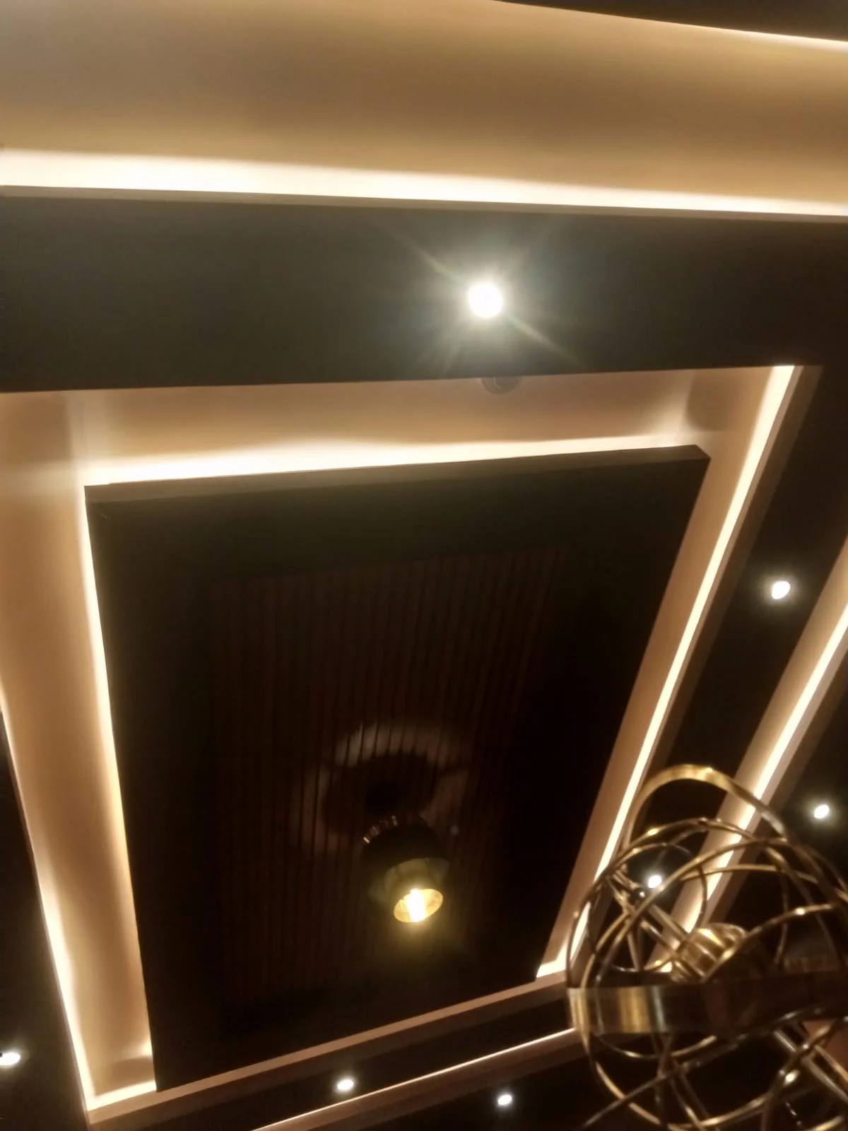 Executive office interior with custom wall panelling and joinery