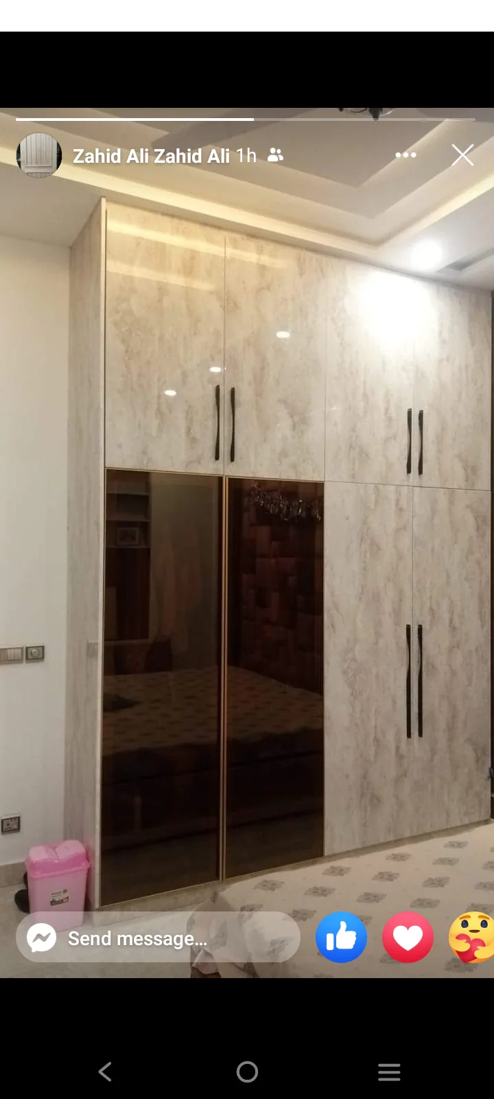 Custom media wall and wardrobes