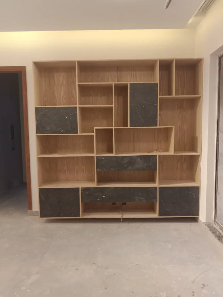 Living Room Feature Bookshelf / Wall Cabnet