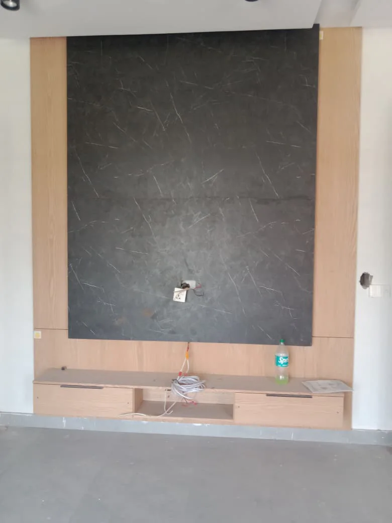 Console with Media Wall
